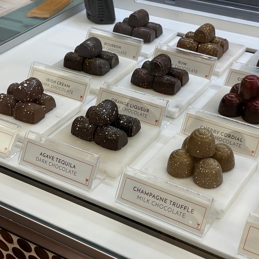 Ethel M Chocolates - Chocolate truffles in the glass case - Chocolatiers & Shops Near Me - Las Vegas, Nevada Ethel M Chocolates - Chocolate truffles in the glass case - Chocolatiers & Shops Near Me - Las Vegas, Nevada