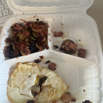 Ann Sather Restaurant & Catering - Extremely small portion of 2 Eggs with Corned Beef Hash - Scandinavian Near Me - Chicago, Illinois Ann Sather Restaurant & Catering - Extremely small portion of 2 Eggs with Corned Beef Hash - Scandinavian Near Me - Chicago, Illinois