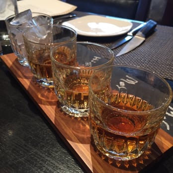 J Gilbert's - Flight of various whiskey - Steakhouses Near Me - McLean, Virginia