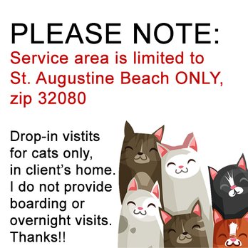 Just Cats - Service Area 32080 only - Pet Sitting Near Me Just Cats - Service Area 32080 only - Pet Sitting Near Me