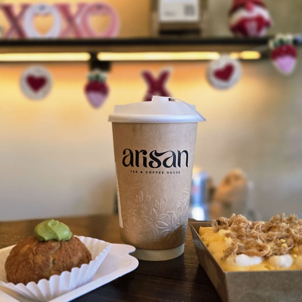 Arisan Tea & Coffee House - Matcha Choux au Craquelin, Phin Truffle and Salted Egg Cake - Coffee & Tea Near Me - San Jose, California