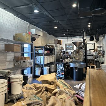 Vesta Coffee Roasters - Bags of beans and their roaster - Coffee Roasteries Near Me - Las Vegas, Nevada
