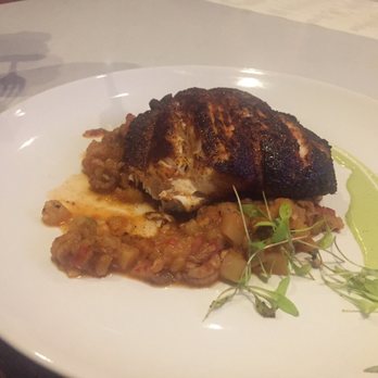 The Blue Hen - Blackened grouper on a potato/crawfish hash. Cooked perfectly! - American Near Me - Rehoboth Beach, Delaware The Blue Hen - Blackened grouper on a potato/crawfish hash. Cooked perfectly! - American Near Me - Rehoboth Beach, Delaware