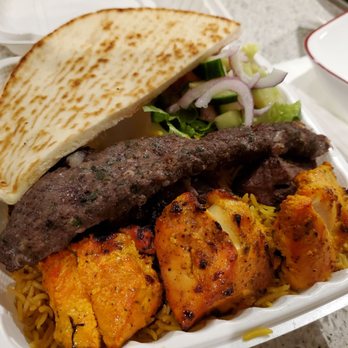 Gyro House - Mouthwatering chicken kabob plate with gyro! - Greek Near Me - Seattle, Washington