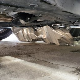 Undercarriage splash shield ripped right out Undercarriage splash shield ripped right out