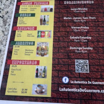 La Autentica De Guerrero - Menu - Mexican Near Me - Chicago, Illinois La Autentica De Guerrero - Menu - Mexican Near Me - Chicago, Illinois