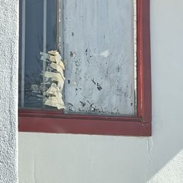 Dilapidated windows and walls