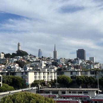 PIER 39 - Views of Coit Tower, Salesforce Tower, and Transamerica Pyramid - Shopping Centers Near Me - San Francisco, California
