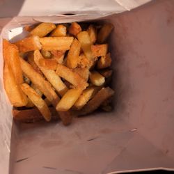 Crazy Falafel - Gave me the greasiest stalest fries. When it costs this much and that long of a wait pretty disappointed.