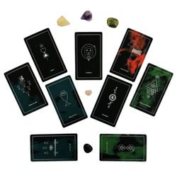 Nightingale Rising - Tarot spread using crystals and Synesthesia Tarot.