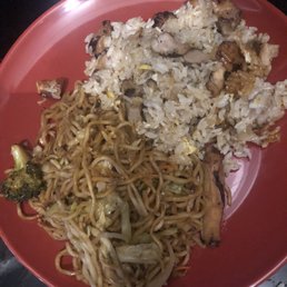 Chicken fried rice and yakisoba Chicken fried rice and yakisoba
