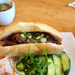 Lemongrass beef bahn mi Lemongrass beef bahn mi