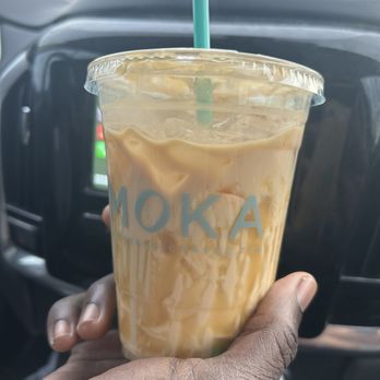 Moka - Iced Caramel Macchiato. Delicious!!!! - Coffee & Tea Near Me - North Aurora, Illinois