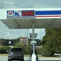 Marathon - Gas is much cheaper here than back home!