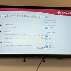 Jiffy Lube - Oil change cost