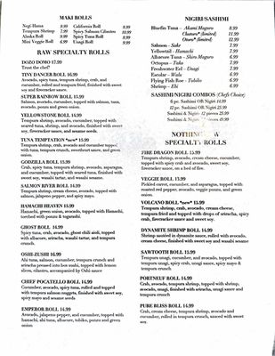 Menu photo 2 Sumisu Pocatello, ID