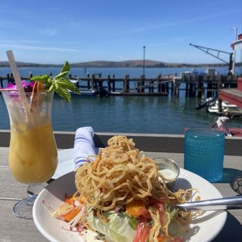 Rocker Oysterfeller's - The wedge and a painkiller with a view! Dogs allowed outside. - Seafood Near Me - Bodega Bay, California Rocker Oysterfeller's - The wedge and a painkiller with a view! Dogs allowed outside. - Seafood Near Me - Bodega Bay, California