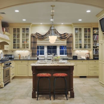 Showcase Kitchens - Yellow kitchen in Long Island - Cabinetry Near Me - Manhasset, New York