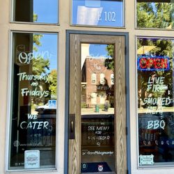 Odell Craft Barbecue - Odell Craft Barbecue is directly across the street from Old City Hall Arts Center (reflection). Check out the exhibits before or after BBQ.