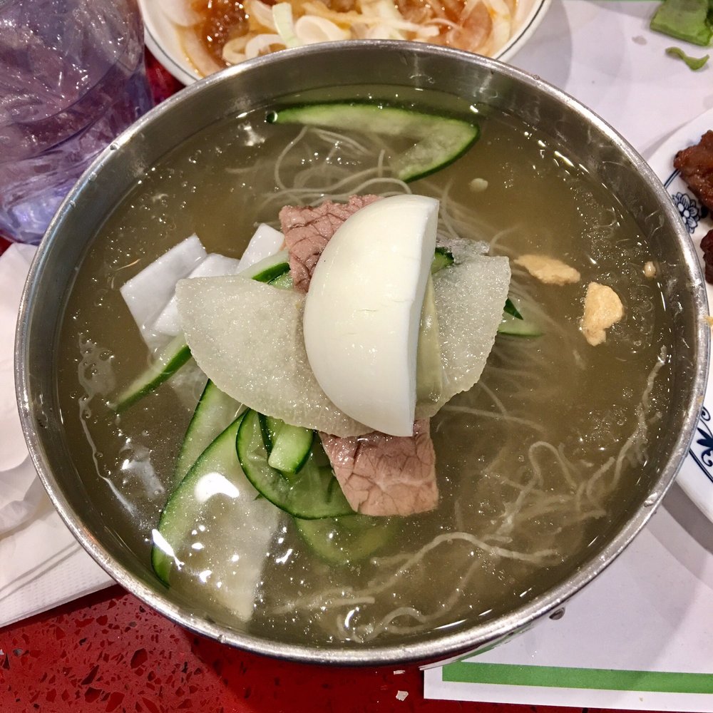 Mapo BBQ - Mool Naemgmyun (free!) - Korean Near Me - Flushing, New York