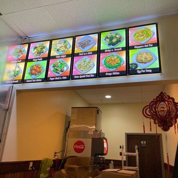 China Wok - menus on the wall of a restaurant - Chinese Near Me - Grove City, Ohio