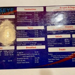 Bullseye Sports Bar & Kitchen - Menu prices as of April 2024