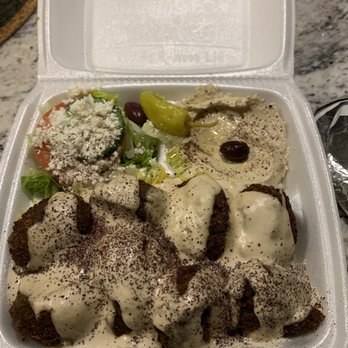 Gyro Zone - Falafel dinner, with rice & pita - Mediterranean Near Me - University Place, Washington Gyro Zone - Falafel dinner, with rice & pita - Mediterranean Near Me - University Place, Washington