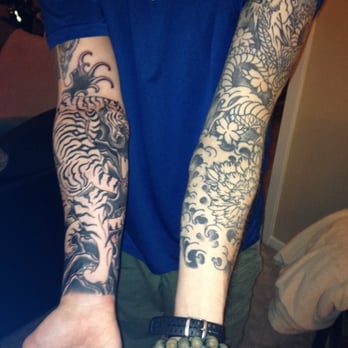 Evolution Tattoo - Carlos Perez - Right Arm Japanese Tiger - Tattoo Near Me - Reno, Nevada