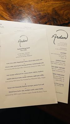 Menu photo 3 Arden Portland, OR Menu photo 3 Arden Portland, OR