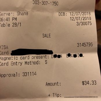 Moonlight Diner - This was my receipt. Why would I give a 55.67 tip for gross food. - Diners Near Me - Denver, Colorado Moonlight Diner - This was my receipt. Why would I give a 55.67 tip for gross food. - Diners Near Me - Denver, Colorado