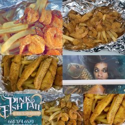 The Pink Fishtail - Fish fry Fridays happy hour 4p-7p 2pc fish Boat & Fries 6pc Shrimp Boat & fries  Happy Hour $4.50