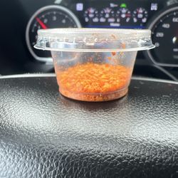 Mariscos El Sinaloense - Bought 3 plates of food there. Ask for some chile. And this is what they give me. Lol