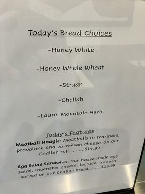 Menu photo 3 Loafers Bread Bridgeville, PA