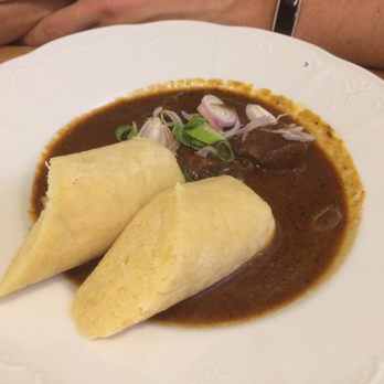Restaurace Mincovna - Goulash with dumplings - Czech Near Me - Prague, Puerto Rico