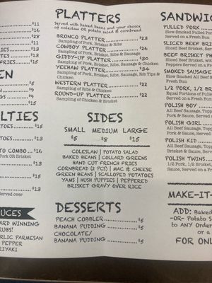 Menu photo 2 Bronco's Western BBQ Cleveland, OH Menu photo 2 Bronco's Western BBQ Cleveland, OH