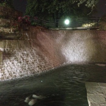 Chart House - Waterfalls outside the tower - Seafood Near Me - San Antonio, Texas