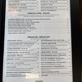 Le Emperor - Menu - Desserts Near Me - Cypress, Texas