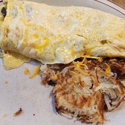 Omelet & hash browns