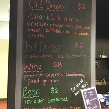Central Square Theater - Central Square Theater Drink menu 4/2017 - Performing Arts Near Me - Cambridge, Massachusetts