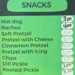 Half Oak Treats - Snacks Menu