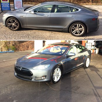 Park's Car Wash - We just shine this Tesla up. - Car Wash Near Me - Havertown, Pennsylvania Park's Car Wash - We just shine this Tesla up. - Car Wash Near Me - Havertown, Pennsylvania