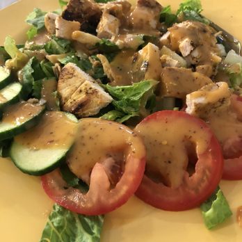 The Mustard Seed - Mango Pineapple vinaigrette on a grilled chicken salad - Delis Near Me - Mount Airy, North Carolina The Mustard Seed - Mango Pineapple vinaigrette on a grilled chicken salad - Delis Near Me - Mount Airy, North Carolina