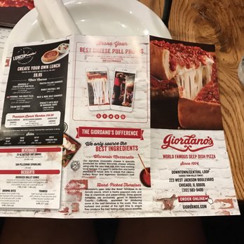 Giordano's - Menu - Pizza Near Me - Chicago, Illinois Giordano's - Menu - Pizza Near Me - Chicago, Illinois