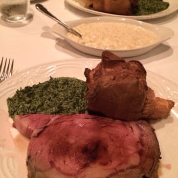 Summit House - Castle Cut, creamed corn, creamed spinach, Yorkshire pudding - Steakhouses Near Me - Fullerton, California Summit House - Castle Cut, creamed corn, creamed spinach, Yorkshire pudding - Steakhouses Near Me - Fullerton, California