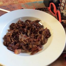 This is the bacon that goes on the BLT salad. I asked for it on the side.... WOW! This is the bacon that goes on the BLT salad. I asked for it on the side.... WOW!