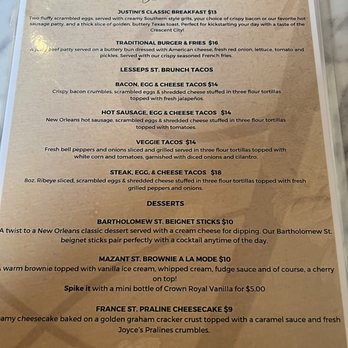 JusTini’s - Menu - Seafood Near Me - New Orleans, Louisiana
