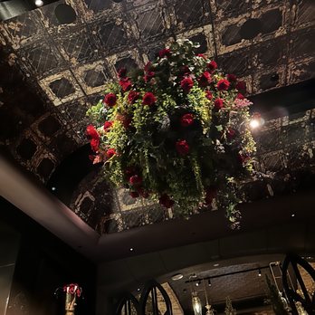 Vanderpump A Paris - Hanging, rotating floral arrangement - French Near Me - Las Vegas, Nevada Vanderpump A Paris - Hanging, rotating floral arrangement - French Near Me - Las Vegas, Nevada