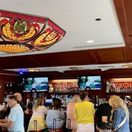 customers at the bar