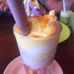 Halo halo Ube and mango ice cream Halo halo Ube and mango ice cream