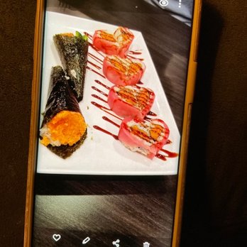 Sakura Sushi - 93. Spicy Tuna hand roll and sweetheart roll. - Japanese Near Me - Mesa, Arizona Sakura Sushi - 93. Spicy Tuna hand roll and sweetheart roll. - Japanese Near Me - Mesa, Arizona